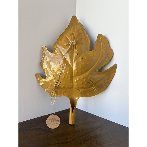 Fall Leaf, Autumn, Halloween, Thanksgiving Wall Hanging, Table Decor, NWT - Picture 2 of 5